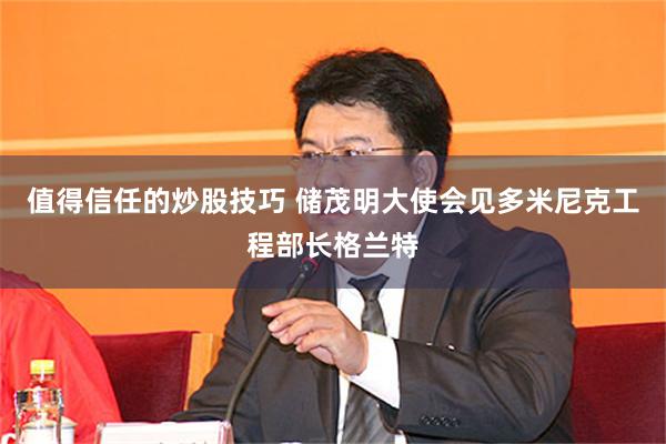 值得信任的炒股技巧 储茂明大使会见多米尼克工程部长格兰特