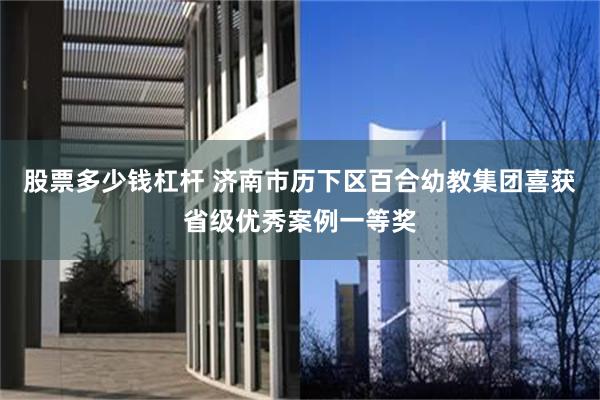 股票多少钱杠杆 济南市历下区百合幼教集团喜获省级优秀案例一等奖