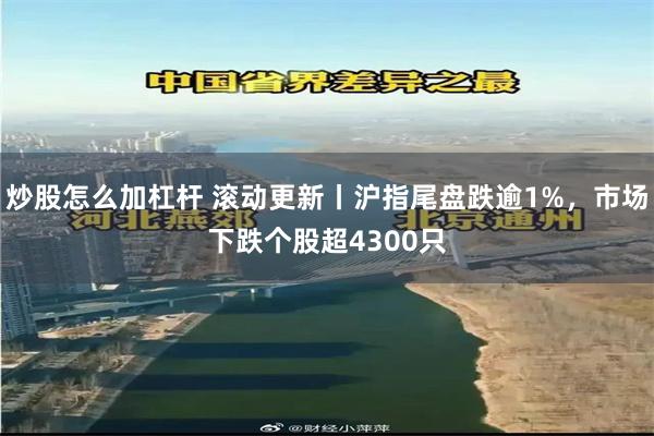 炒股怎么加杠杆 滚动更新丨沪指尾盘跌逾1%，市场下跌个股超4300只