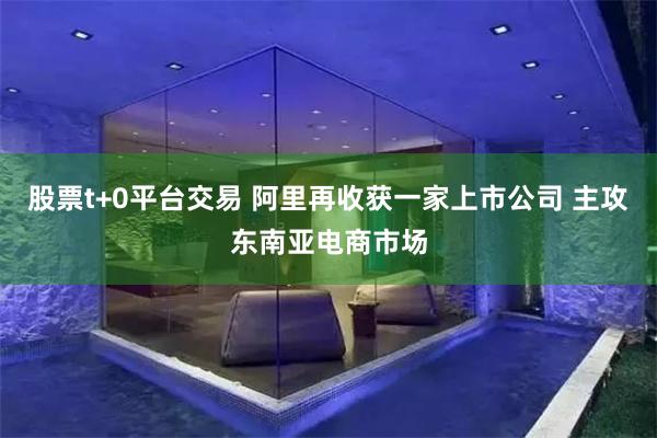 股票t+0平台交易 阿里再收获一家上市公司 主攻东南亚电商市场